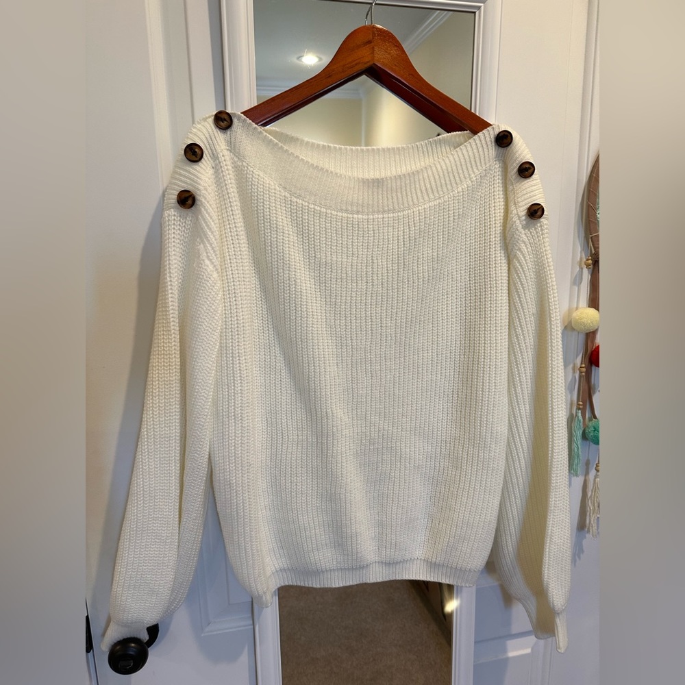 Last Week of Closet! Sweater with buttons